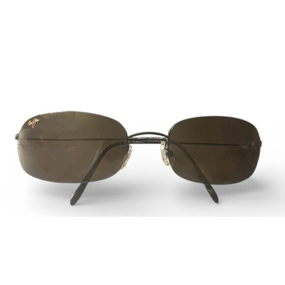 Maui Jim Windward Titanium Frame Bronze Polarized Lenses Japan Cloth Case main image 5